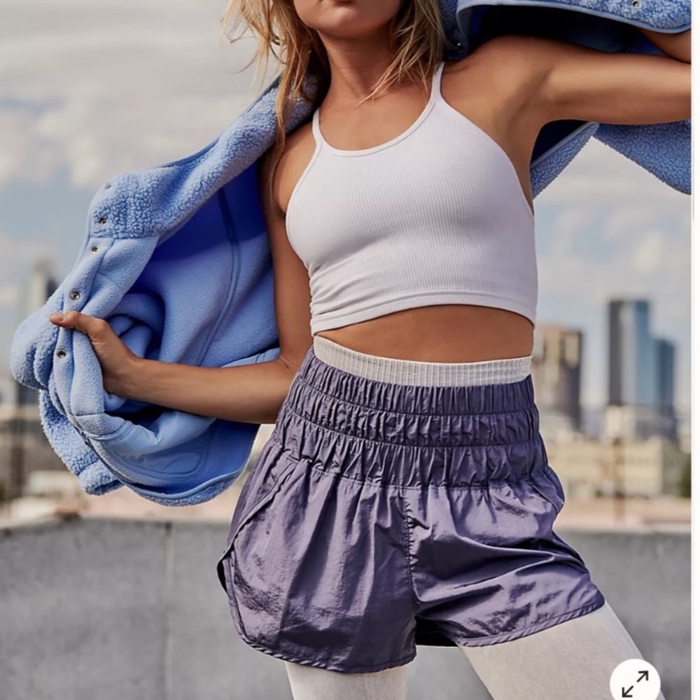 NWT - Free People The Way Home Shorts, in colour Deep Sea, size M